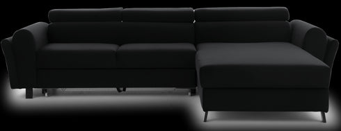 Rohová rozkládací sedací souprava do L JUTTA